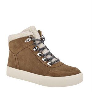 Marc Fisher Summa High Top Suede Sherpa Sneaker